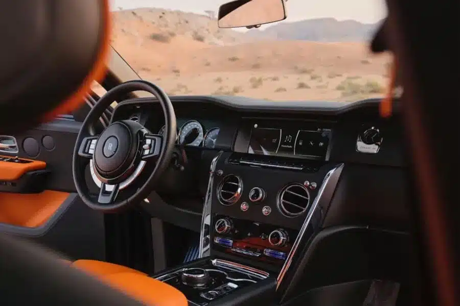 Intérieur d'un manoir Rolls Royce Cullinan