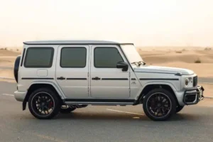 Rent Mercedes G-63 AMG White in Dubai