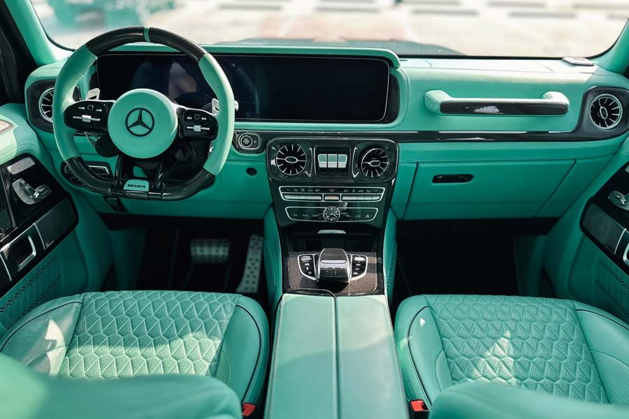 Mercedes-G63-brabus-tiffany-blue-interior