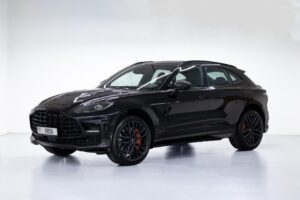 Aston Martin DBX 2024 rental Dubai - front three-quarter view