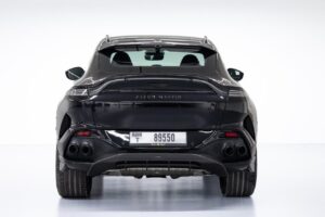 Aston Martin DBX 2024 rear view - Aston Martin rental Dubai