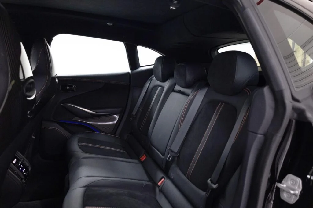 Aston Martin DBX 2024 rear seats with stitched leather